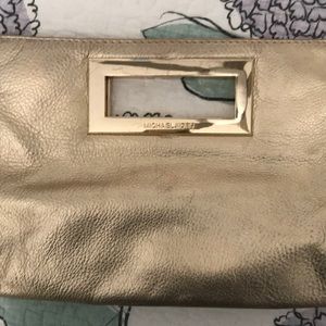 Michael Kors gold purse handbag